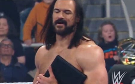 Drew McIntyre Ignores Suspension To Make Shocking Return During 11/14 WWE SmackDown Drew McIntyre Ignores Suspension To Make Shocking Return During 11/14 WWE SmackDown