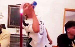 Ex-WWE LFG Star Haze Jameson’s Shotguns a Beer at Thanksgiving Dinner