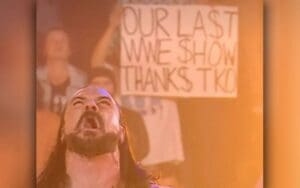 Fan Sign Targeting TKO Pulled by WWE Security on RAW Fan Sign Targeting TKO Pulled by WWE Security on RAW