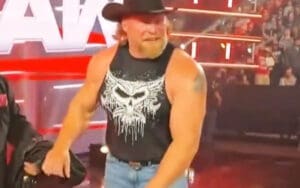 Footage Shows Brock Lesnar Laughing Off Embarrassing Fall During WWE RAW
