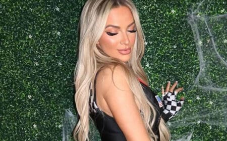 Karmen Petrovic Flaunts Cheeky Race Car Costume In Steamy Halloween Photo Drop
