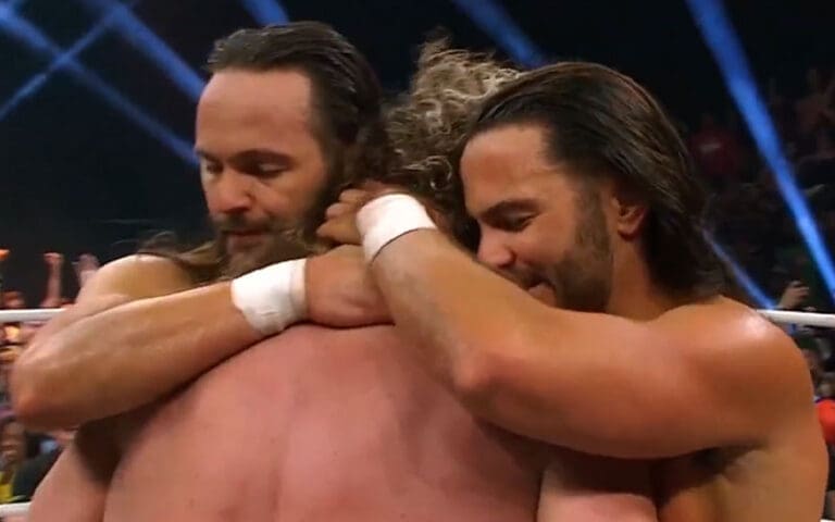 Kenny Omega & Young Bucks Reunite In Emotional Scene During AEW Full Gear 2025