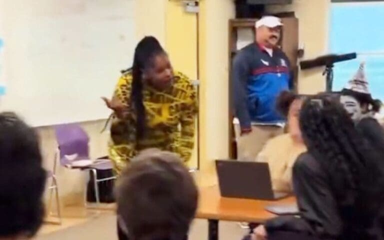 Teacher Dressed as Naomi Yells at Confused Students in Wild WWE-Style Rant