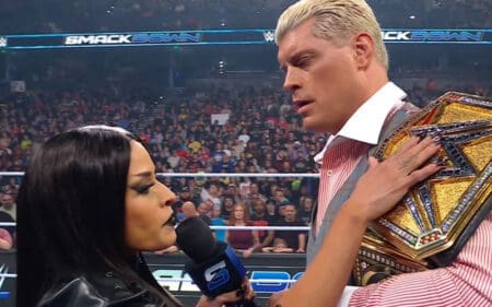Zelina Vega Slaps The Taste Out Of Cody Rhodes' Mouth During 11/7 WWE SmackDown