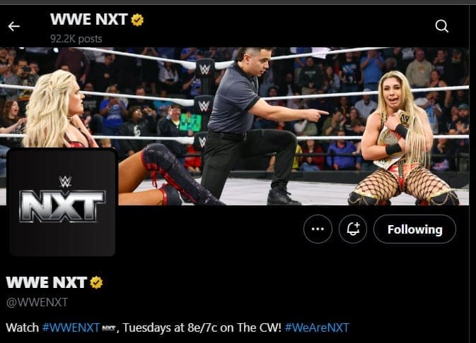 Blake Monroe Goes Off on WWE NXT’s Twitter Account Over Header Photo