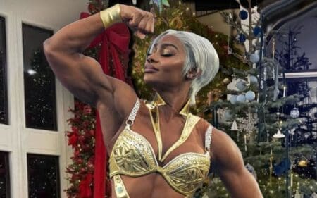 Jade Cargill Flexes Big With Insanely Loaded Three Christmas Tree Setup