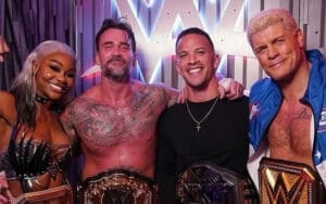 Jade Cargill Says WWE Champions Photo with Punk, Cody & Ricky Saints “Felt Like Family” Jade Cargill Says WWE Champions Photo with Punk, Cody & Ricky Saints “Felt Like Family”