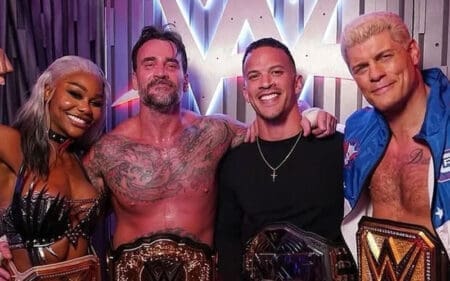 Jade Cargill Says WWE Champions Photo with Punk, Cody & Ricky Saints “Felt Like Family” Jade Cargill Says WWE Champions Photo with Punk, Cody & Ricky Saints “Felt Like Family”