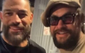 Jason Momoa Shows Off Blanka Look to Roman Reigns & Cody Rhodes Jason Momoa Shows Off Blanka Look to Roman Reigns & Cody Rhodes