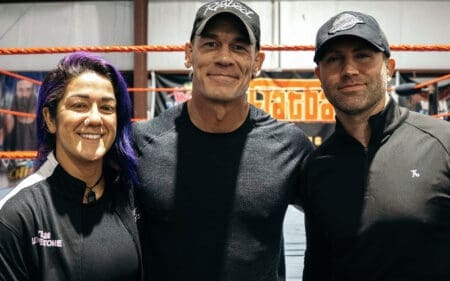 John Cena Surprises Bayley’s Lodestone Camp with 8-Hour Visit One Week Before Final WWE Match John Cena Surprises Bayley’s Lodestone Camp with 8-Hour Visit One Week Before Final WWE Match