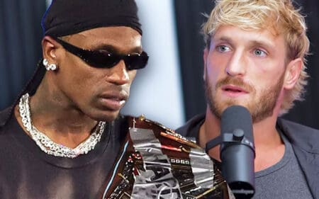 Logan Paul Reveals Travis Scott Backed Out of Planned WWE Match at Last Minute Logan Paul Reveals Travis Scott Backed Out of Planned WWE Match at Last Minute
