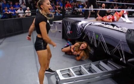 Lola Vice Suffers Brutal Ladder Attack During Women’s North American Title Match On 2/3 NXT Lola Vice Suffers Brutal Ladder Attack During Women's North American Title Match On 2/3 NXT